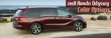 Exterior And Interior 2018 Honda Odyssey Color Options