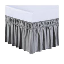 Bed Skirt Dust Ruffled Easy Fit Wrap