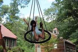 Do you know how to hang a baby swing from a tree? Mommy Bytes How To Install A Swing Between Trees