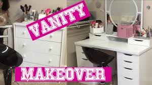 vanity makeover ft ikea alex drawers