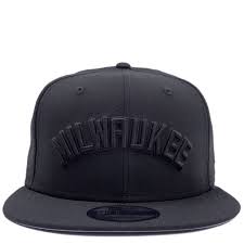 9forty nba milwaukee bucks black base snapback. New Era Milwaukee Bucks Milwaukee 9fifty Snapback Hat Black Black Moda3