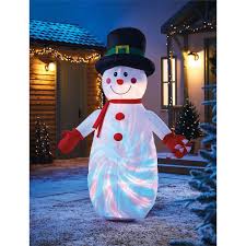 6ft Disco Light Snowman