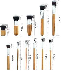 bamboo makeup brush set of 11 natural