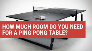 ping pong table dimensions official