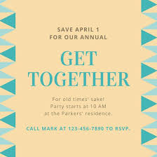 Get Together Invitation Template Brianhprince