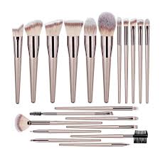 chagne makeup brushes set for