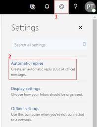 auto reply in office 365 primary
