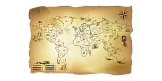 Elige tu país y conquista el mundo a base de batallas. Risk Tablero De Juego Con Estilo De Mapa Antiguo
