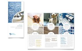 carpet cleaners trifold brochure