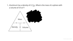 involving density m and volume