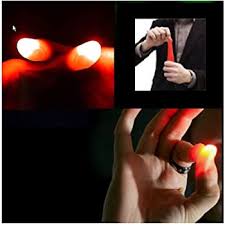 Magic Trick Light Up Red Thumb Tips Street Magic Magician Vanish Illusion Amazon Co Uk Toys Games