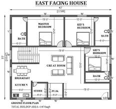 42 X35 East Facing House Plan As Per