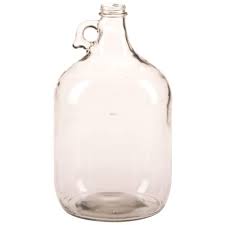 One Gallon Clear Glass Jug With Handle