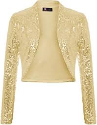 New members get a $25 welcome bonus upon purchase! Amazon Com Ladies Gold Sequin Jacket