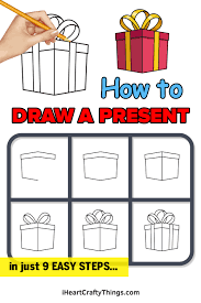present drawing how to draw a present