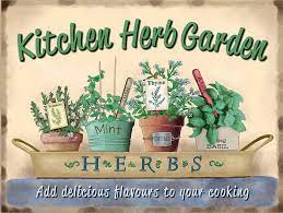 popeven kitchen herb garden retro metal