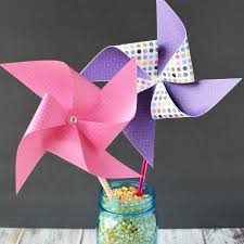 easy paper pinwheels diy