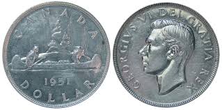 Coins And Canada 1 Dollar 1951 Canadian Coins Price