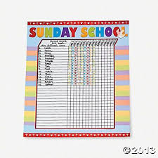 Sunday School Attendance Sticker Charts Sunday School Kids
