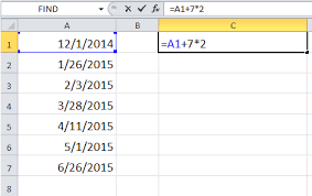 how to add subtract weeks to date in excel