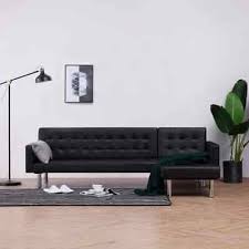 usa l shaped sofa bed adjustable black