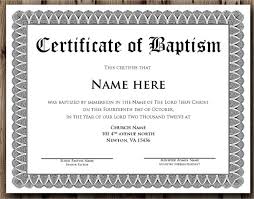 Apostolic Baptism Certificate Template 14 Baptism Certificate