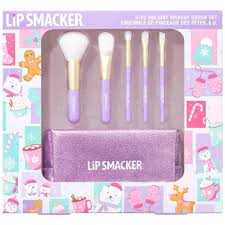 lip smacker holiday makeup brush set