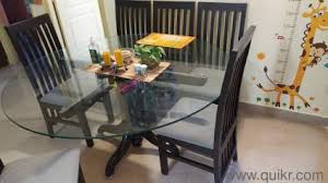 Shop allmodern for modern and contemporary glass round dining tables to match your style and budget. Glass Dining Table Top Used Home Office Furniture In India Home Lifestyle Quikr Bazaar India