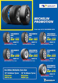 Michelin announces sales of €15 billion for the first nine months of 2020, down 15% at constant exchange rates, with a decline of 5% in the third quarter reflecting an upturn in business. Michelin Year End Promotion Hawk Tyre Service Sdn Bhd