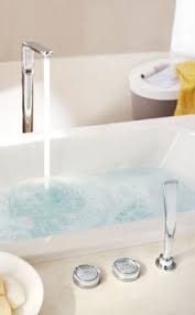 veris floor standing tub filler