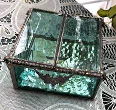 Stained Glass Jewelry Trinket Box