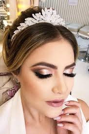 Make every wedding day beauty decision a little bit easier with these guides to hairstyles, makeup looks, nail colors, and more. 45 Wedding Make Up Ideas For Stylish Brides Wedding Makeup Classical Elegant In Peach Tones With Black Amazing Wedding Makeup Wedding Day Makeup Bride Makeup