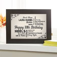 personalized 30th birthday presents for
