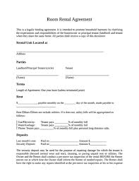 Lease Agreement For Renting A Room In My House Charlotte Clergy