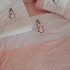 peter rabbit cot bed quilt and pillow