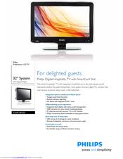 To enter the hotel tv menu using the guest remote (22av1407a): Philips 32hfl5850d 10 Manuals Manualslib