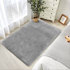 washable soft fluffy rugs faux fur