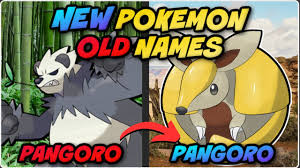 i created new pokémon using old names