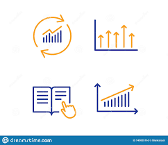 Read Instruction Update Data And Growth Chart Icons Set