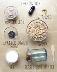 lavender oatmeal face mask