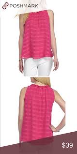 Nwt Ruffle Neck Swing Tank Fully Lined Soft And Flowy