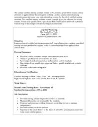 Nursing Assistant Resume Objective Resume Templates Design