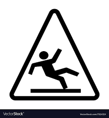 wet floor warning sign royalty free