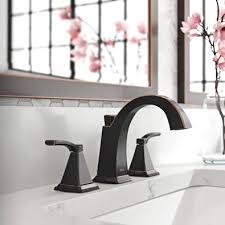 A centerset faucet has a traditional look, consisting of a single mechanism with a spout in the center and handles for hot and cold water on either side. Bathroom Sink Faucets Buying Guide Lowe S