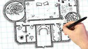 drawing a fantasy castle map for d d