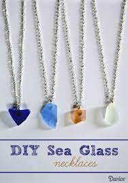 Diy Sea Glass Necklace Tutorial