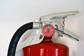 hang a fire extinguisher