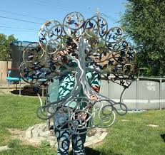 Large Metal Wall Art Leaf Tree Of Life