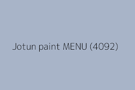 Jotun Paint Menu 4092 Color Hex Code