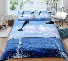 Duvet Cover Twin Dolphin Bedding Set
